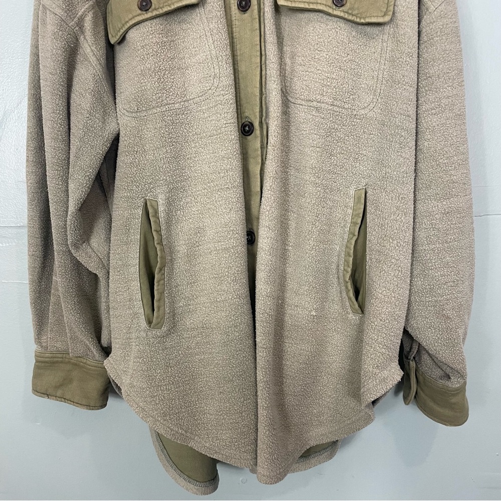 Free People Ruby Shirt Jacket In Jaded Green Button Down Women’s Size Large - Picture 5 of 12